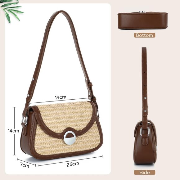 Versatile Straw Beach Bag for Women - Spacious & Durable for Summer Essentials - Picture 2 of 6